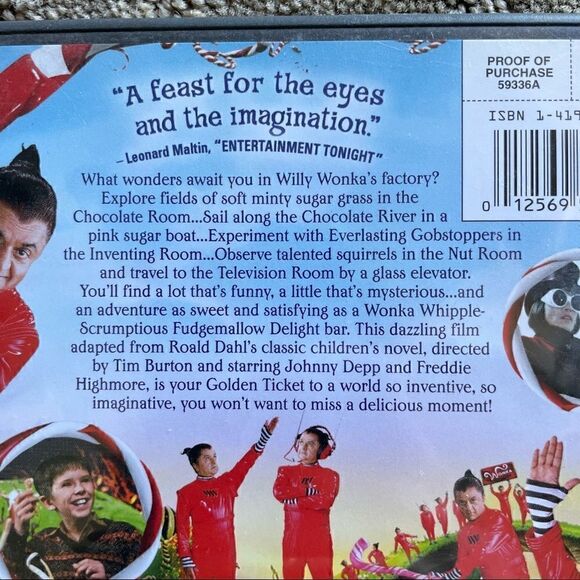 Charlie and the Chocolate Factory DVD Full Screen Edition Johnny Depp - Picture 3 of 8